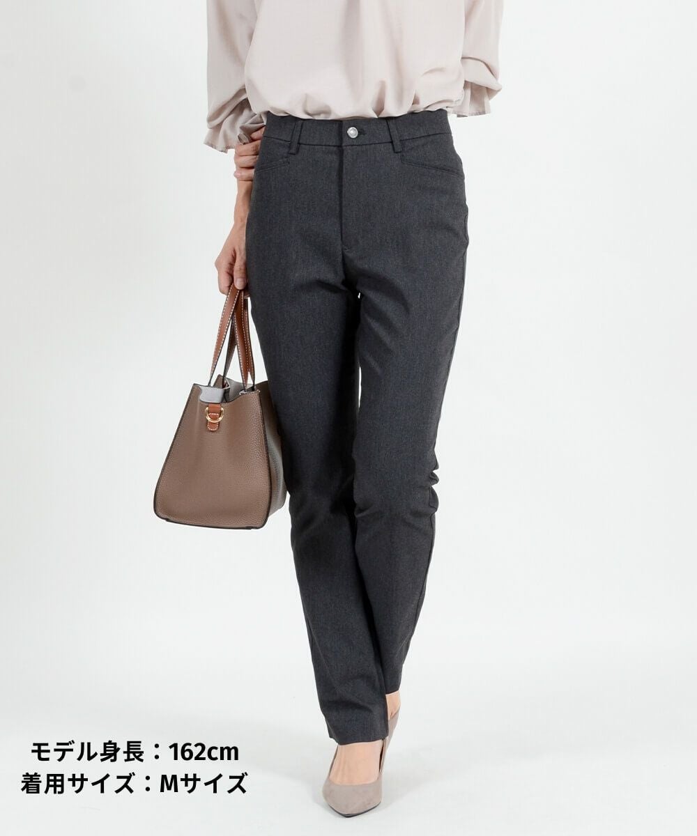 SALE] デニム見えラクの美ストレートパンツ 股下72cm | CAFE TABi